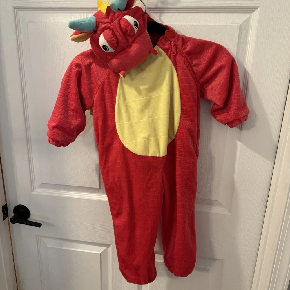 Plush Dragon Halloween Costume‎ Jumpsuit, Hyde & Eek (Toddler Size 18-24 Months)